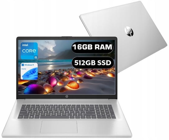 Laptop HP Compaq 17" Intel Core i5-1335U 16 GB/512 GB srebrny DO NAUKI Inna marka