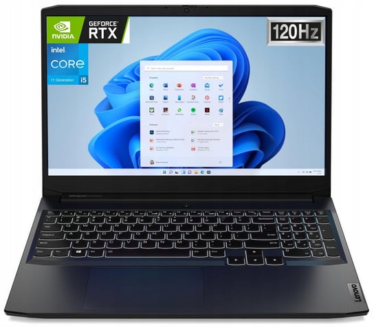 Laptop Lenovo Gaming 3 15,6_120 i5 16GB HDD1000GB RTX3050 (82K101F0PB) IBM, Lenovo