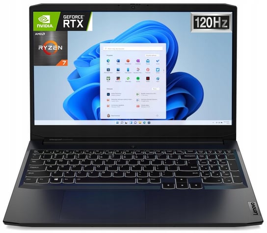 Laptop Lenovo Gaming 3 15,6_120 R7 16GB SSD512+TB RTX3050 (82K200NFPB) IBM, Lenovo
