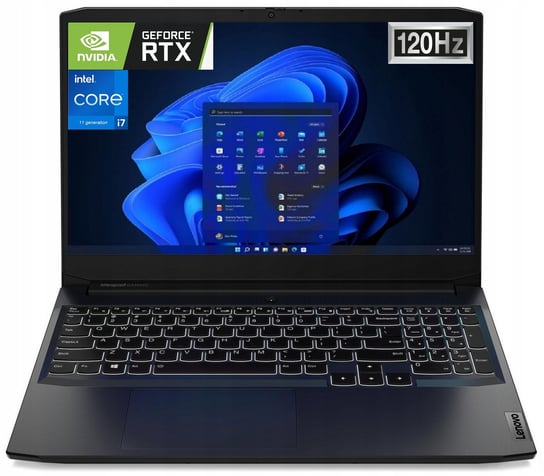 Laptop Lenovo Gaming 3 i7 16GB SSD1024+1TB RTX3050 (82K100G0PB) IBM, Lenovo
