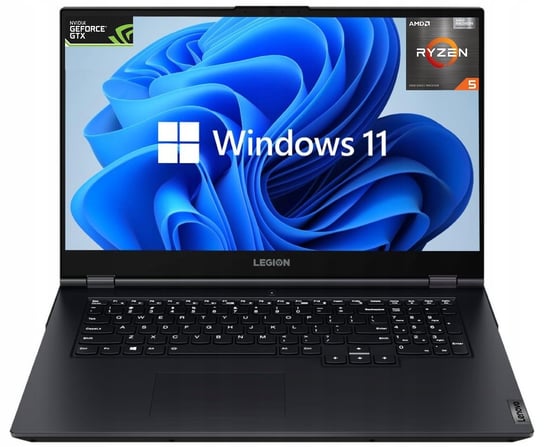 Laptop Lenovo Legion 5 17,3 R5 16GB SSD512+TB GTX1650 W11 (82K00061PB) IBM, Lenovo