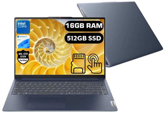 LAPTOP Lenovo Slim 5 Core 7 16/512GB SSD 16' FHD+ 300NIT DOTYK W11 MIL-STD Lenovo