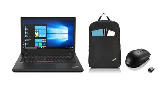 Laptop LENOVO ThinkPad A485 20MU000CPB, R5 Pro 2500U, 8 GB RAM, 14", 256 GB SSD, Windows 10 Pro + Plecak + Mysz Lenovo