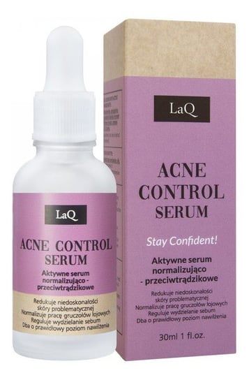 Laq Acne Control Serum Aktywne Serum normalizująco - przeciwtrądzikowe Stay Confident! 30ml LaQ
