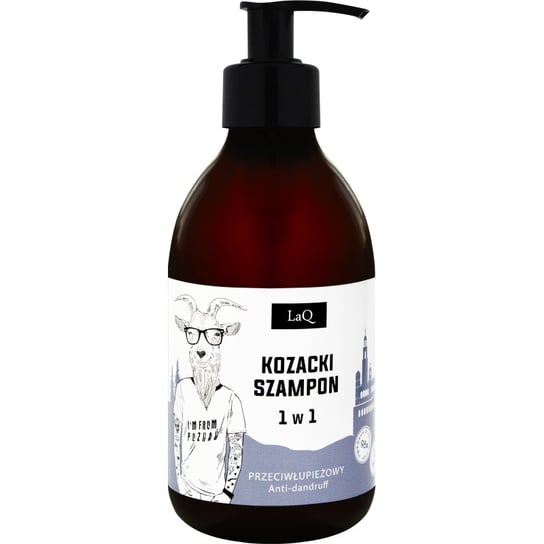 LaQ, Kozacki szampon 1w1 przeciwłupieżowy z wyciągiem z drzewa herbacianego i kompleksem dwunastu ziół 300ml LaQ