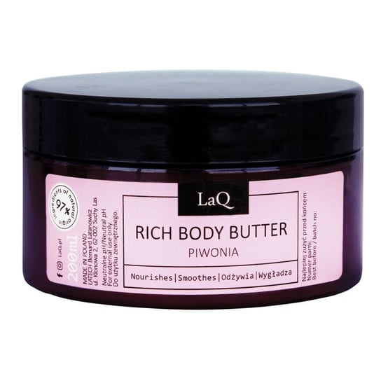 LaQ, Rich Body Butter bogate masło do ciała Kocica Piwonia 200ml LaQ