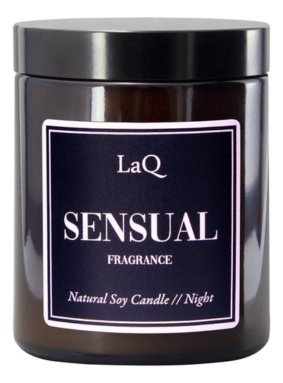 LaQ, Sensual Fragrance, Naturalna Świeca sojowa na noc 180ml LaQ
