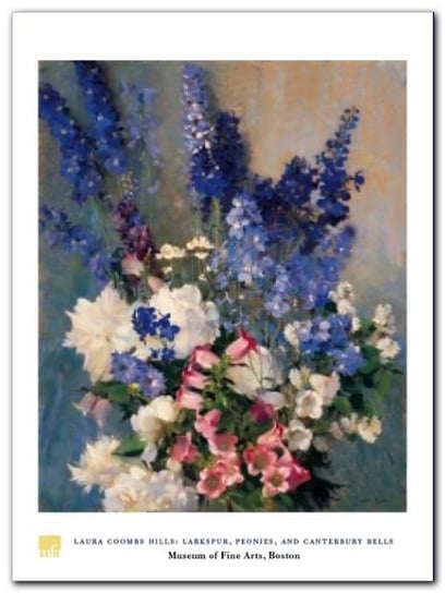 Larkspur Peonies plakat obraz 60x80cm Wizard+Genius