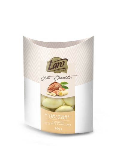 Laro, migdały w białej czekoladzie, 100 g LARO