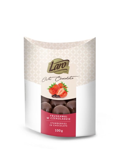 Laro, truskawki w czekoladzie deserowej, 100 g LARO