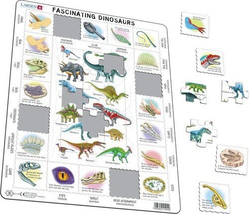 Larsen Fascynujące Dinozaury En (Maxi) Układanka Tactic