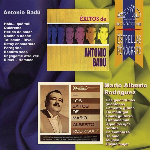 Las Estrellas del Fonógrafo RCA Victor Antonio Badú y Mario Alberto Rodríguez