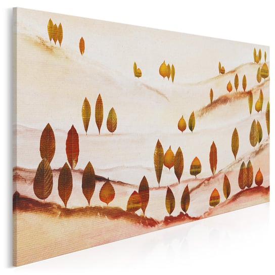 Las liściasty - nowoczesny obraz do sypialni - 120x80 cm VAKU-DSGN Nowoczesne obrazy