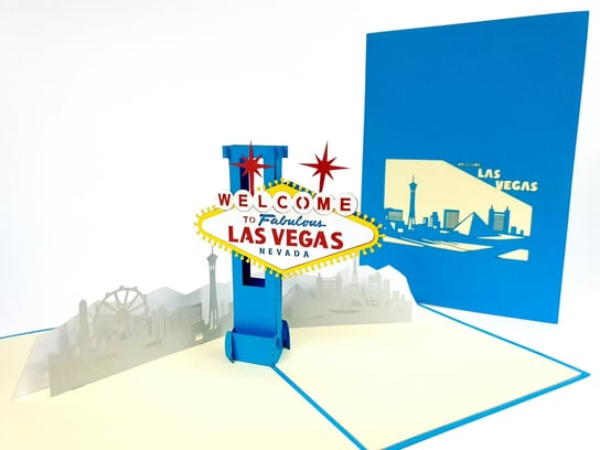 Las Vegas Pamiątka z Stanów USA 3D Kartki Kartka GrandGift