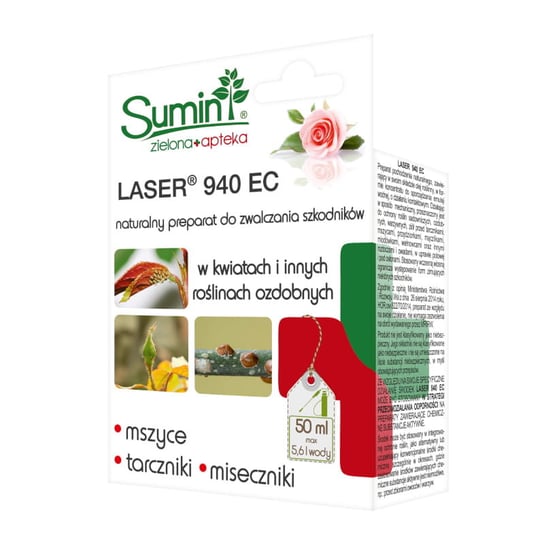 Laser 940 EC 50 ml – preparat na Szkodniki w Kwiatach i Innych Roślinach Ozdobnych – Sumin SUMIN