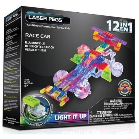 Laser Pegs, klocki konstrukcyjne 12 w 1 Race Car Laser Pegs