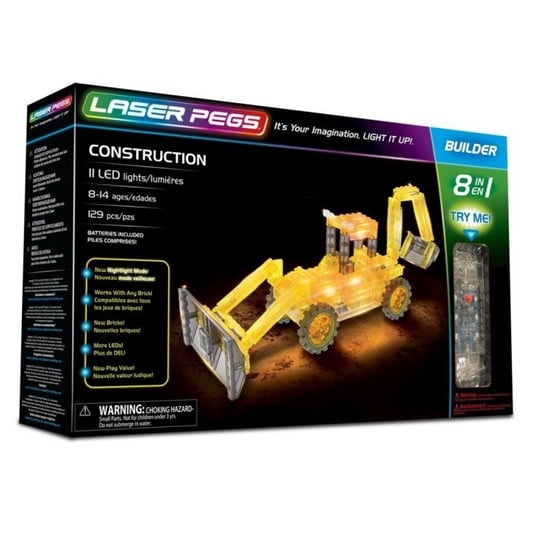 Laser Pegs, klocki konstrukcyjne 8w1 Construction Laser Pegs