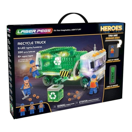 Laser Pegs, klocki Recycle Truck Laser Pegs