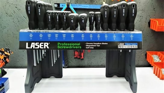 Laser Tools WKRĘTAKI Płaskie, Philips Ph0-2, Pz1 Pz2 + STOJAK Inny producent