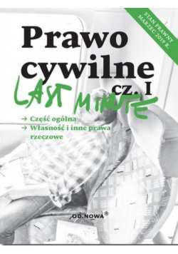 Last Minute Prawo Cywilne Część 1 Gólska Anna