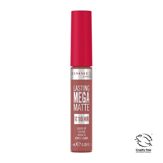 Lasting Mega Matte, Długotrwała matowa pomadka w płynie do ust 110 Blush, 7.4 ml Rimmel