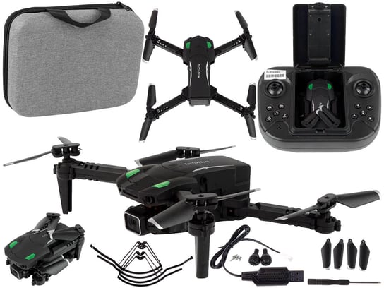 Latający Dron Kamera Czarny Aplikacja Lean Toys