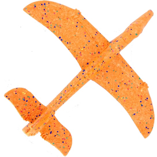 LATAWIEC ZABAWKA DLA DZIECI SAMOLOT STYROPIAN RZUTKA PTAK SZYBOWIEC ORANGE Inna marka