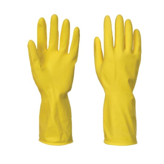 Lateksowa rękawica gospodarcza (240szt) Żółty M Portwest