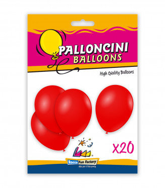 Lateksowe balony 26 cm / 10" czerwone - 20 sztuk Inna marka