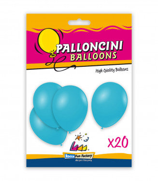 Lateksowe balony 26 cm / 10" niebieski D6 - 20 sztuk Inna marka