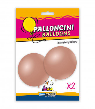 Lateksowe balony METALICZNE OGROMNE 83 cm / 33" różowo- złote - 2 sztuki Inna marka