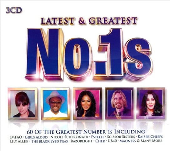 Latest and Greatest No.1s 3CD Box Simply Red, Nickelback, The Moody Blues, Stewart Rod, Boyzone, Roxy Music, Richie Lionel, White Barry, Kravitz Lenny, La Roux, Frankie Goes To Hollywood, Black Eyed Peas