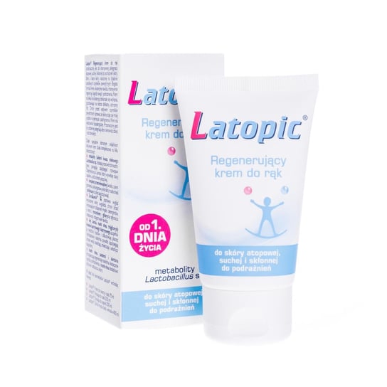Latopic, regenerujący krem do rąk do skóry wrażliwej, 50 ml Latopic