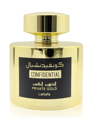 Lattafa, Confidential Gold, Woda perfumowana unisex, 100 ml Lataffa