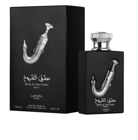 Lattafa, Ishq Al Shuyukh Silver, Woda perfumowana unisex, 100 ml Lataffa