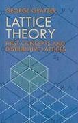 Lattice Theory: First Concepts and Distributive Lattices Gratzer George, Gratzer George A.