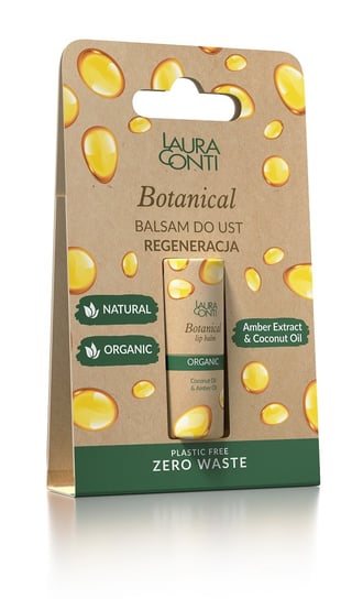 Laura Conti Botanical Balsam do ust regenerujący z olejem bursztynowym 8,3 g Laura Conti