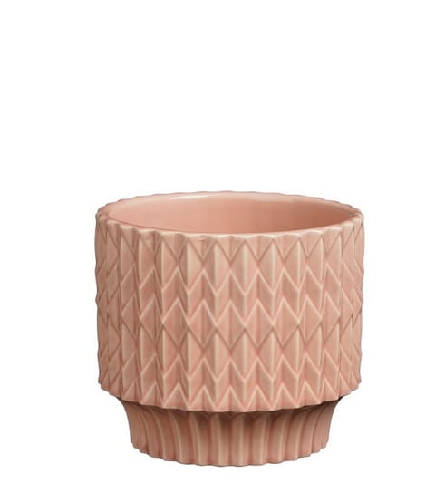LAURIA osłonka ceramiczna różowa ø 12,5 cm - Mica Decoration Inna marka