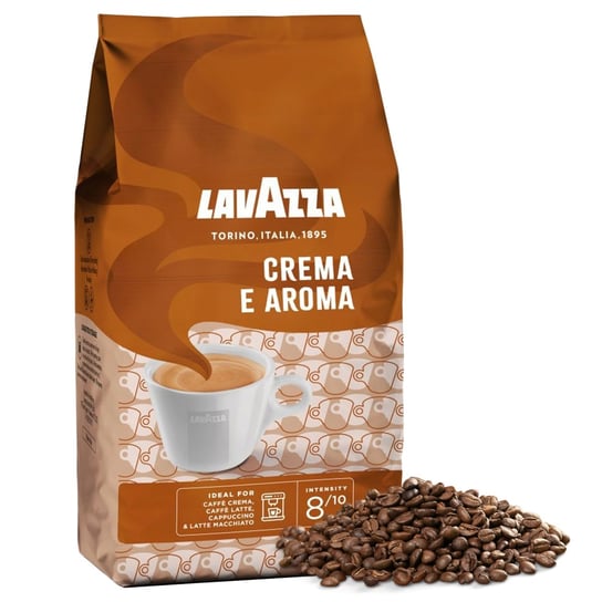 LAVAZZA Crema E Aroma- Mieszanka średnio palonych ziaren kawy arabica i robusta, kawa ziarnista 1 kg Lavazza