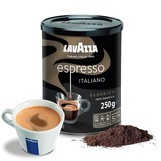 Lavazza, kawa mielona Espresso Classico w puszce, 250g Lavazza