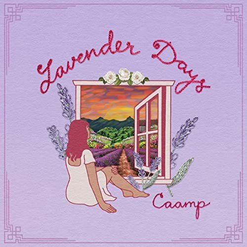 Lavender Days/Vinyle Tourbillons Rose et Violet Caamp