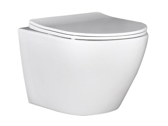 Laveo Desna zestaw miska WC wisząca z deską wolnoopadającą biały VMD600S Inna marka