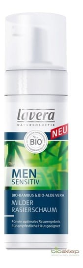 Lavera, Men, pianka do golenia z wyciągiem bio bambusa i bio aloesu, 150 ml Lavera