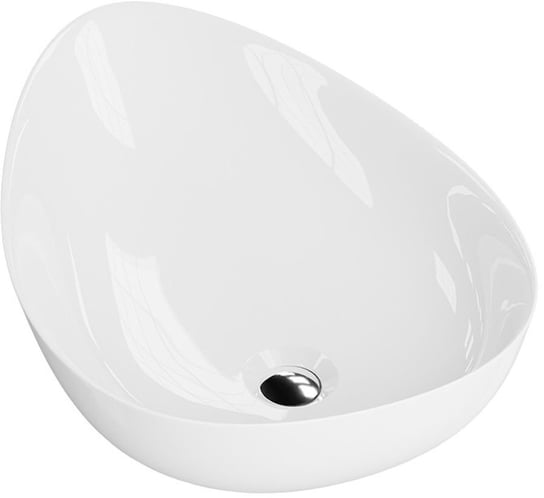 LaVita Almond umywalka 58x41 cm nablatowa owalna biały połysk Inna marka