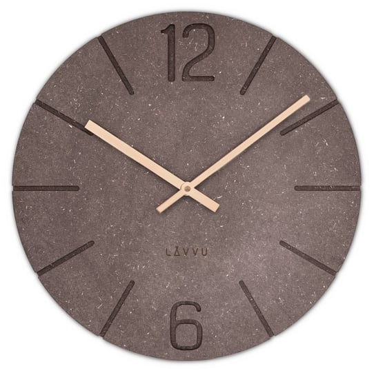 LAVVU Brązowy zegar ścienny Natur ⌀34cm Inna marka