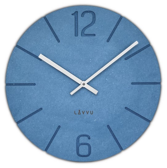 LAVVU Niebieski zegar ścienny Natur ⌀34cm Inna marka