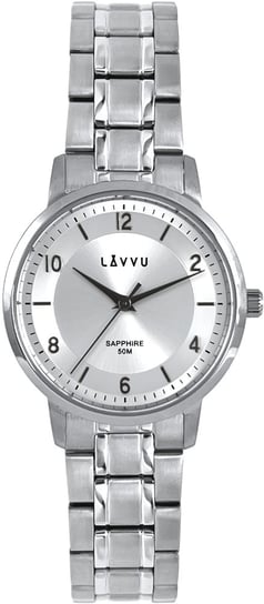 LAVVU Srebrny Zegarek damski LINSELL z szafirowym szkłem LAVVU
