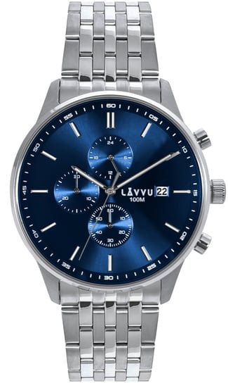LAVVU Zegarek męski​ YSTAD Chronograph Blue z wodoszczelnością 100M LAVVU
