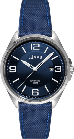 LAVVU Zegarek ze szkłem szafirowym ​ HERNING Blue Inna marka