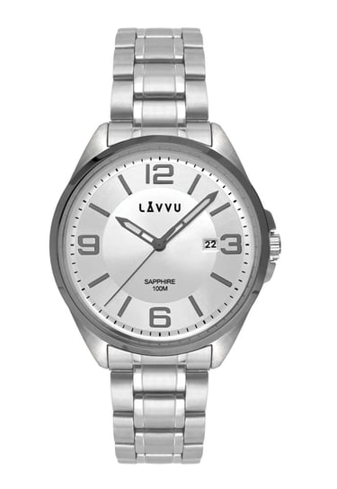 LAVVU Zegarek ze szkłem szafirowym ​ HERNING Grey Inna marka